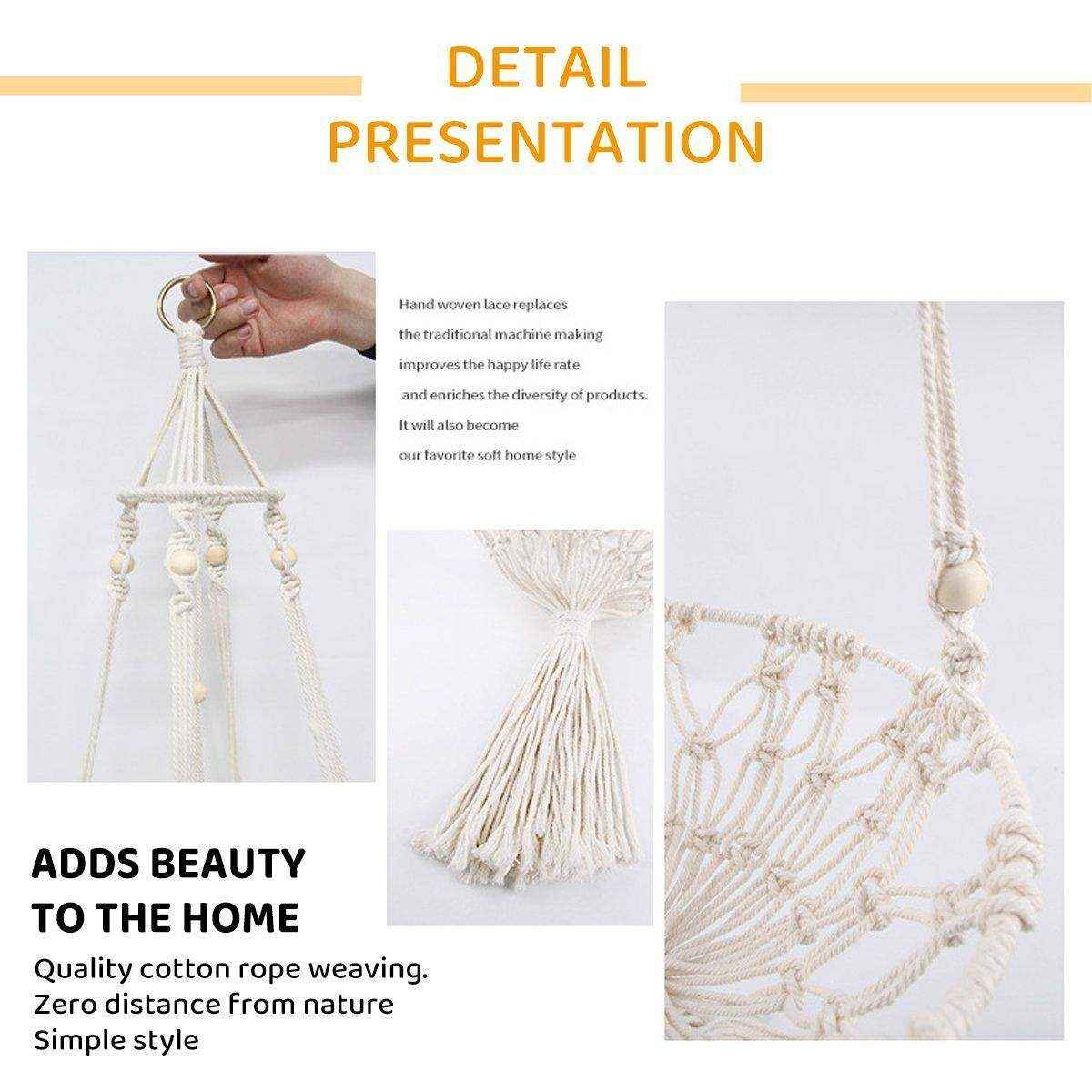 Hanging Cat Nest - Cozy Macrame Cat Hammock