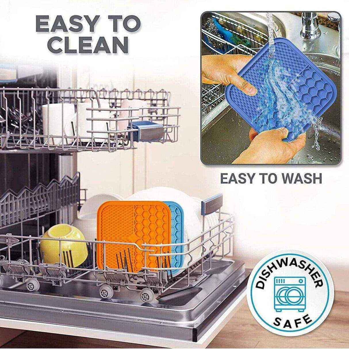 Silicone Pet Feeding Mat Slow Food Pads Dog Licking Pad Dispenser Plate