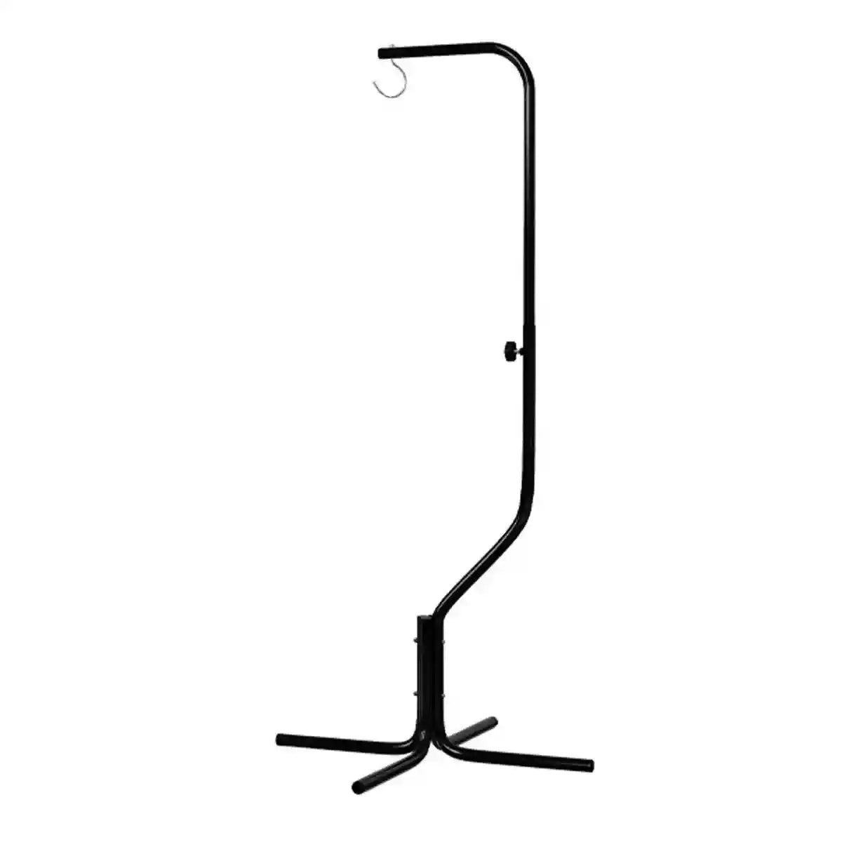 Adjustable Birdcage Stand Sturdy Metal Parrot Cage Holder with 360° Hook