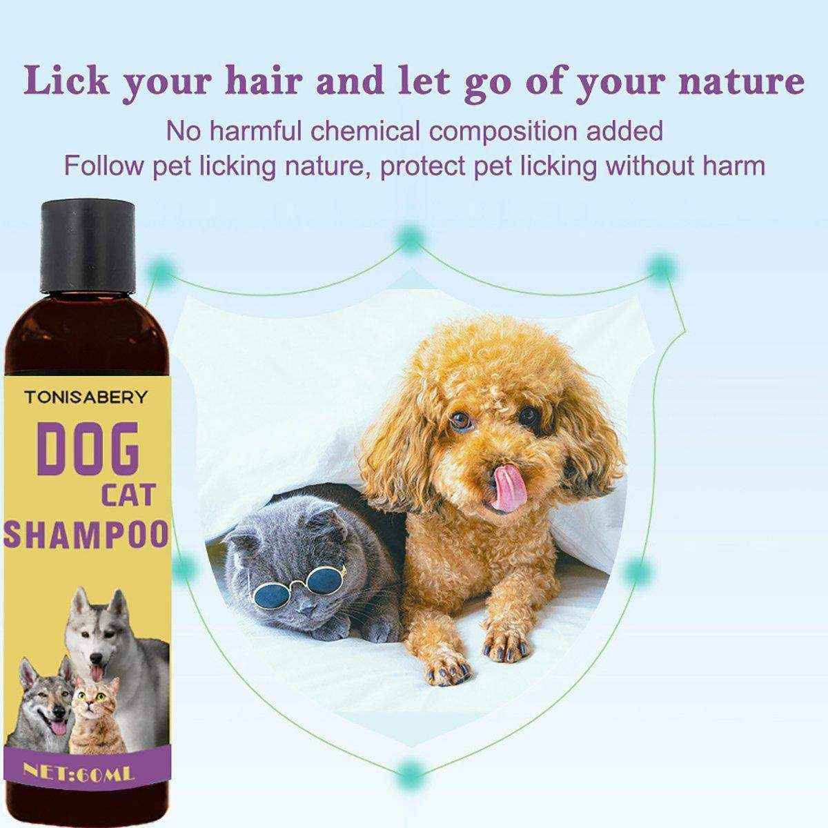 Natural Pet Shampoo for Dogs and Cats Gentle and Deodorizing Formula