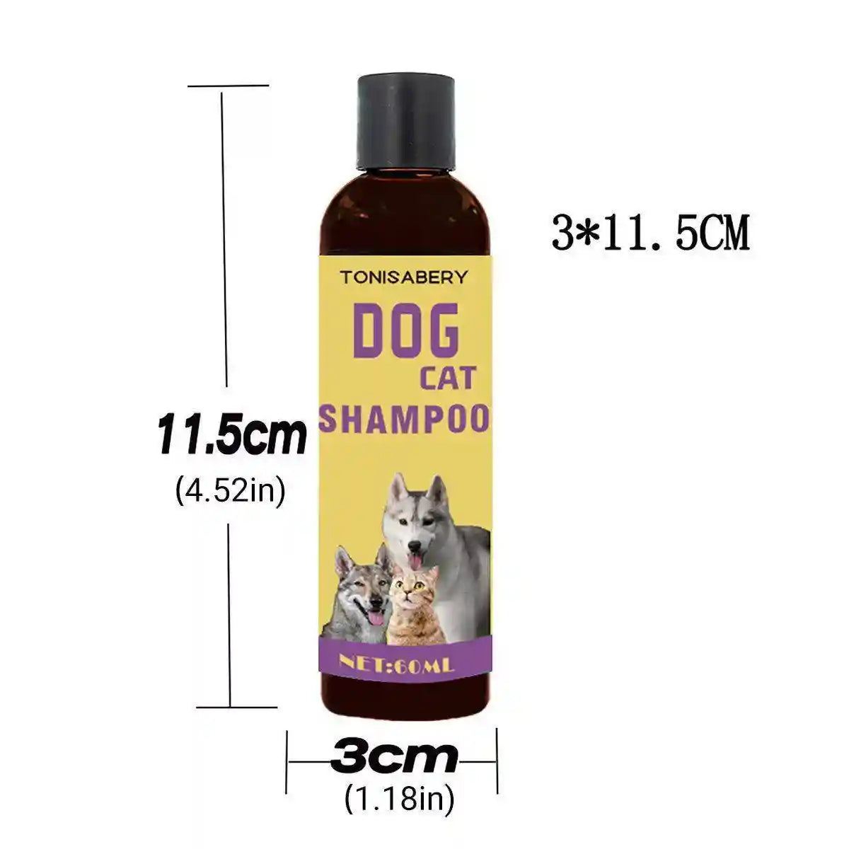 Natural Pet Shampoo for Dogs and Cats Gentle and Deodorizing Formula