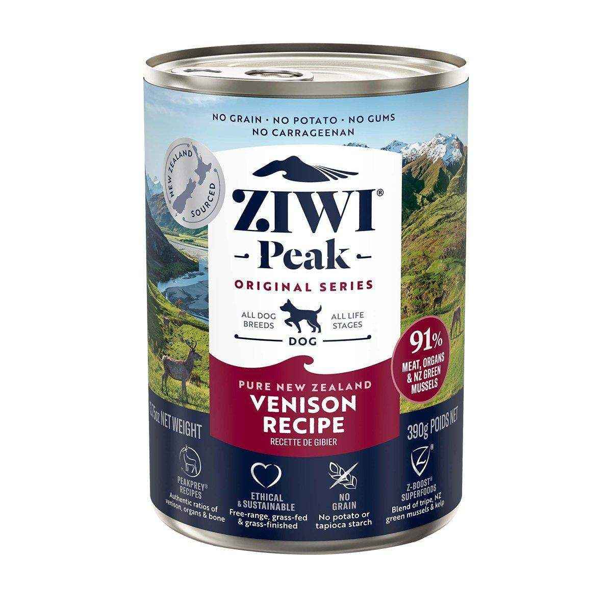 ZIWI Peak Wet Dog Food Venison | Best Wet Dog Food in Australia | 170g, 390g