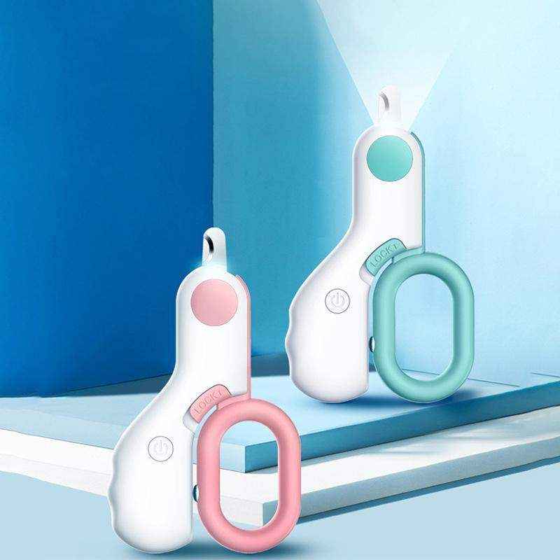 LED Pet Nail Clippers with Light - Safe & Precise Dog and Cat Clippers