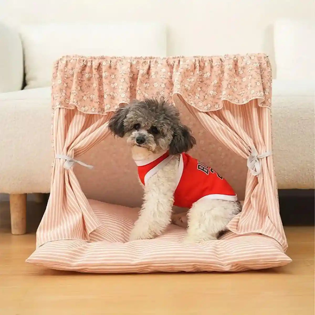 Cozy Semi-Closed Cat Tent Comfortable & Private Pet Bed for Cats and Dogs