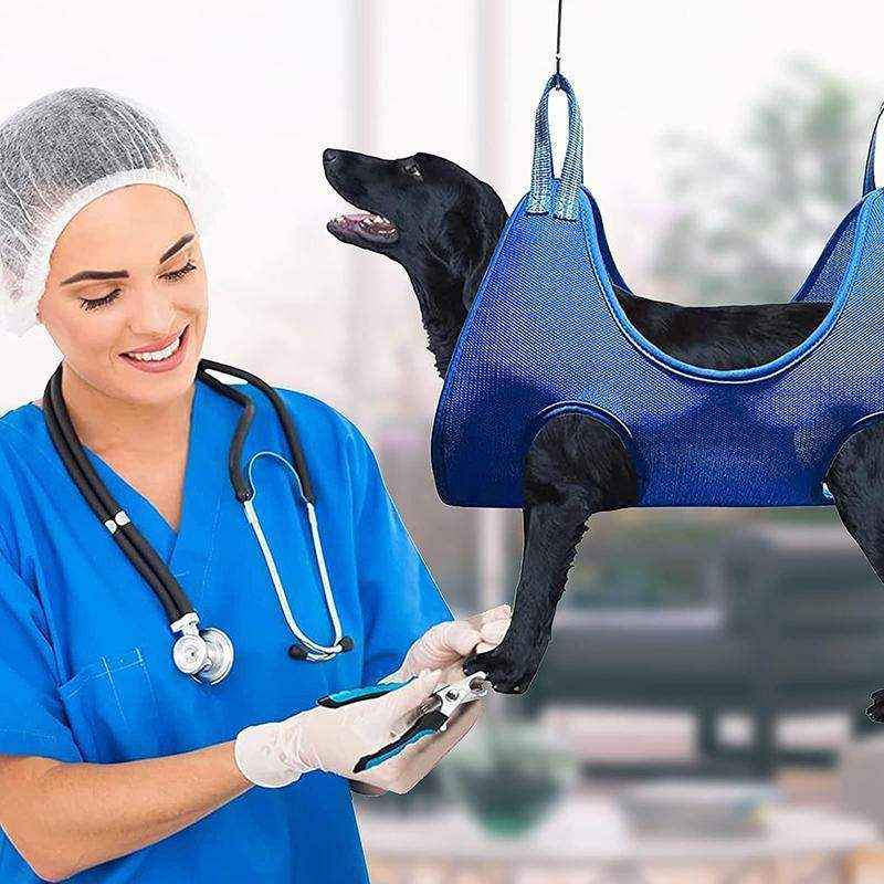 Pet Grooming Hammock Bag for Cats & Dogs Bath Trim & Nail Restraint