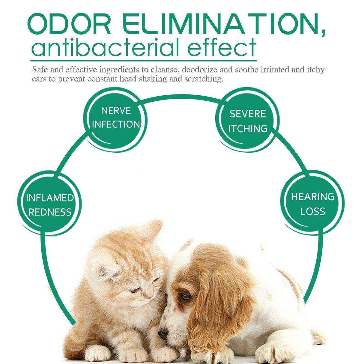 Pet Ear Drops For Cats And Dogs Universal Ear Mite Cleaning Ear Wash