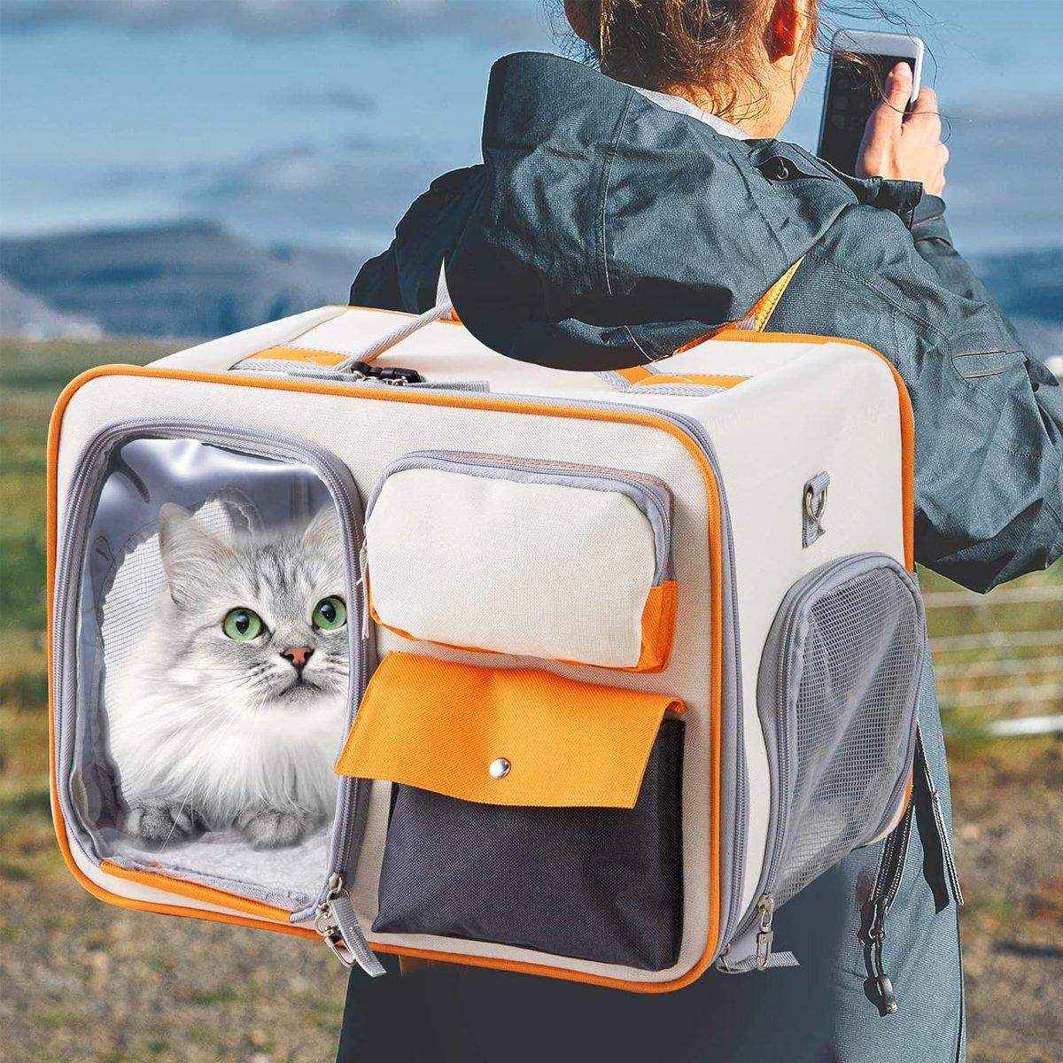 Large Canvas Pet Backpack Carrier