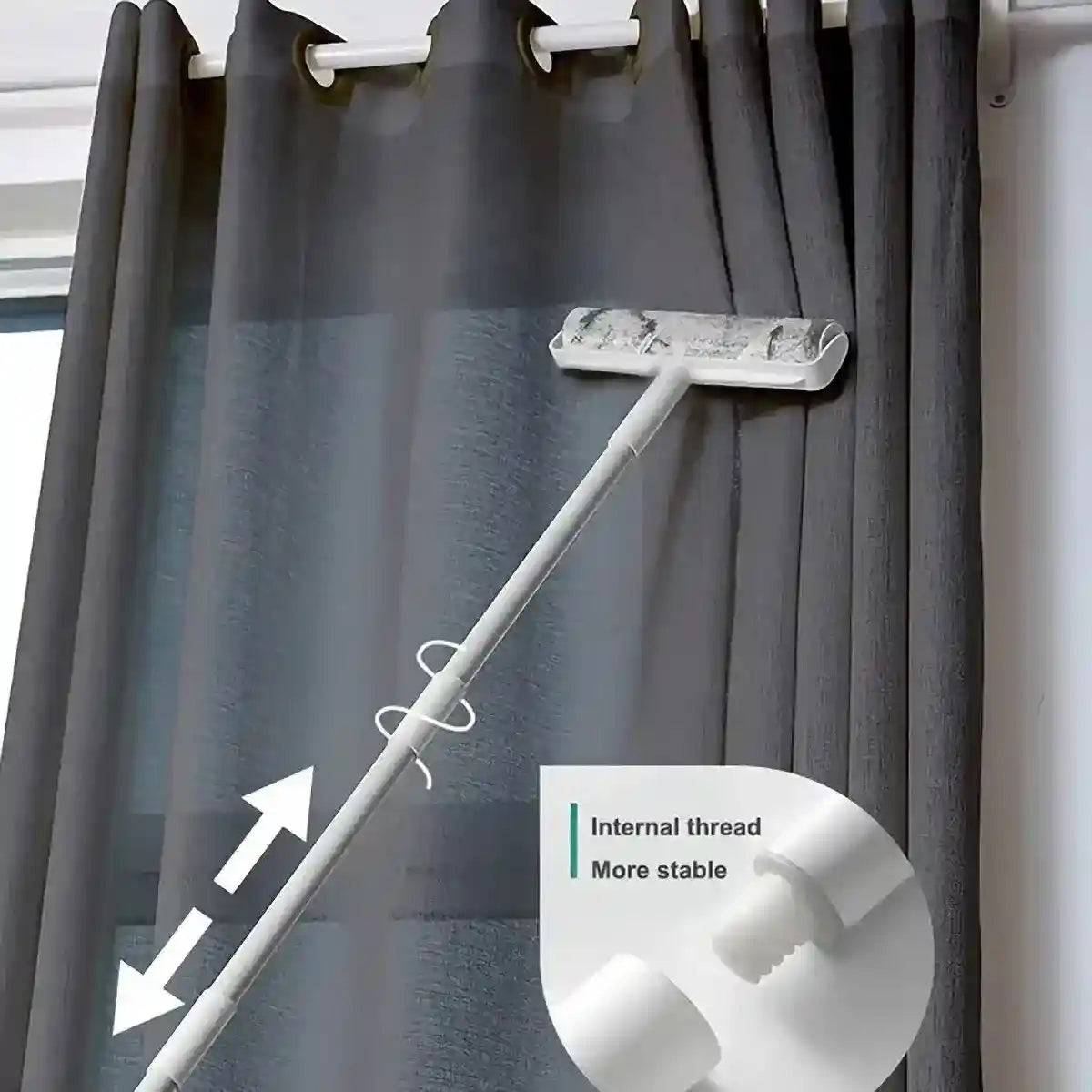 Pet Hair Roller with Retractable Handle for Efficient Pet Hair Removal