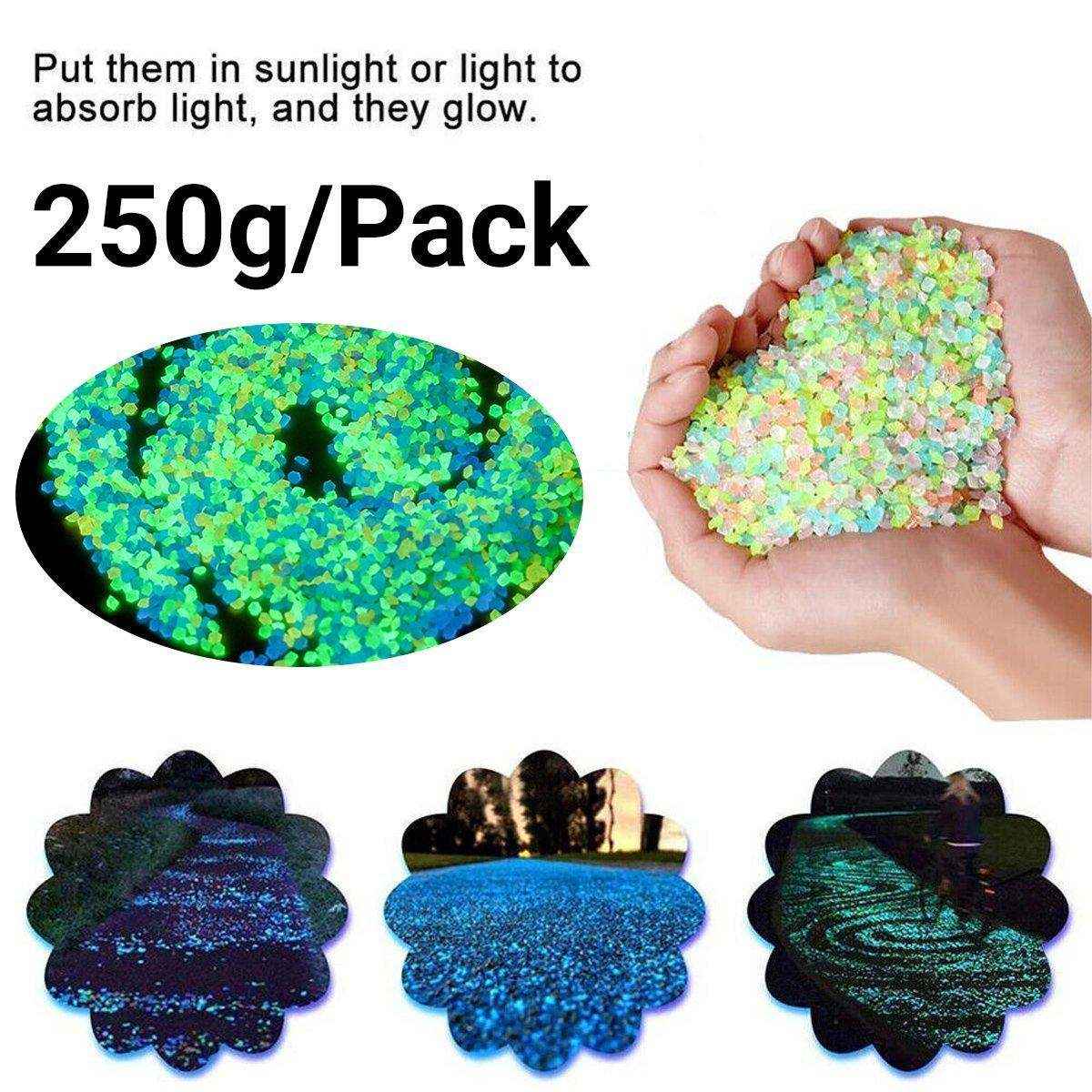 Luminous Sand Particles Micro Landscape Aquarium Fluorescent Landscape Luminous Sand 3-5mm Gravel Cross-border Supply