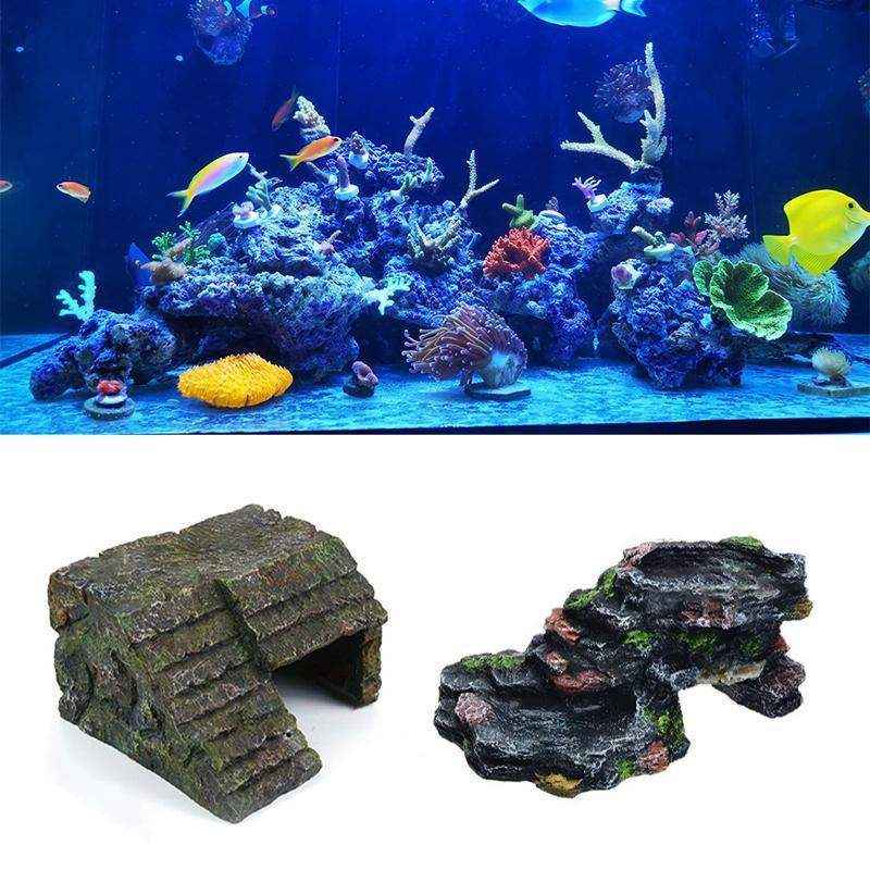 Durable Resin Aquarium Rocks for Fish Tanks Safe & Realistic Decor