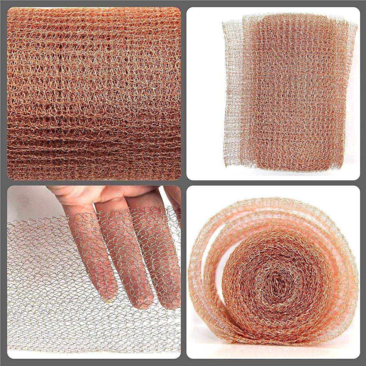 Woven Copper Mesh Roll 15cm x 6m for Gardening Pest Control