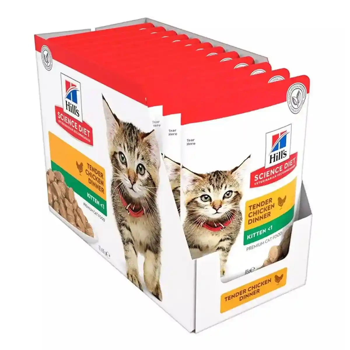 Hill's Science Diet Kitten Chicken Cat Food Pouches - Balanced Nutrition 85g*12
