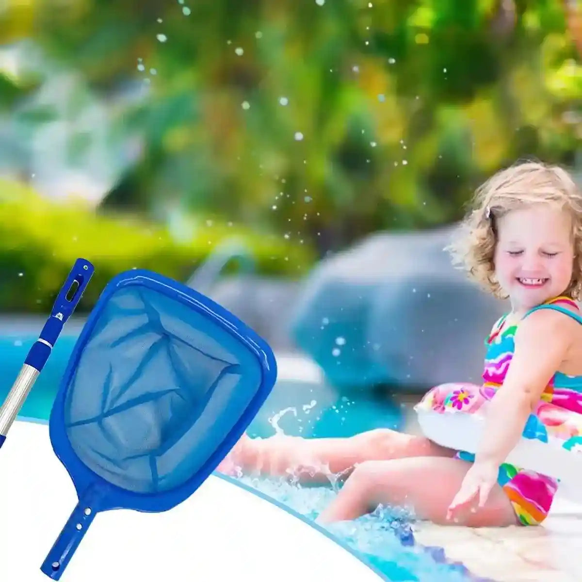 Professional Swimming Pool Cleaning Net - Adjustable Skimming Net for Pools | Petfection Corner