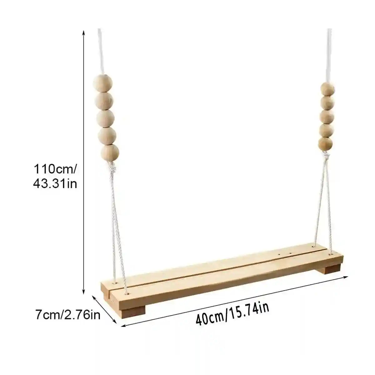 Durable Wooden Chicken Swing for Outdoor Poultry Coops