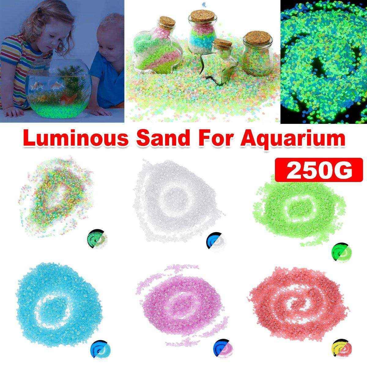 Luminous Sand Particles Micro Landscape Aquarium Fluorescent Landscape Luminous Sand 3-5mm Gravel Cross-border Supply