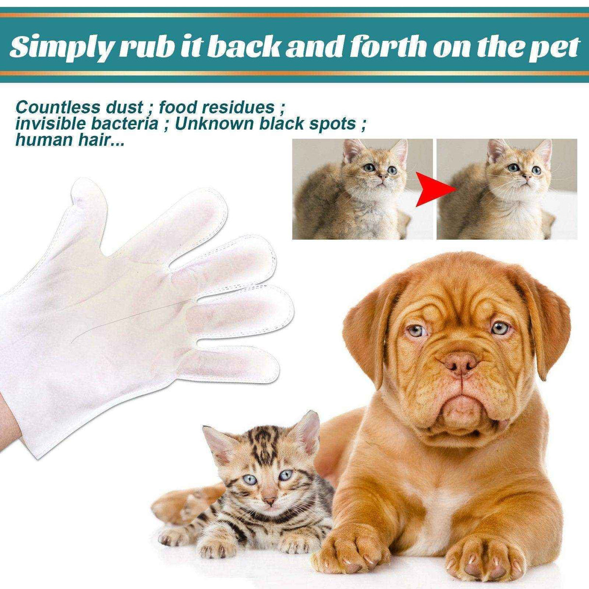 Pet Wash-free Cleaning Gloves