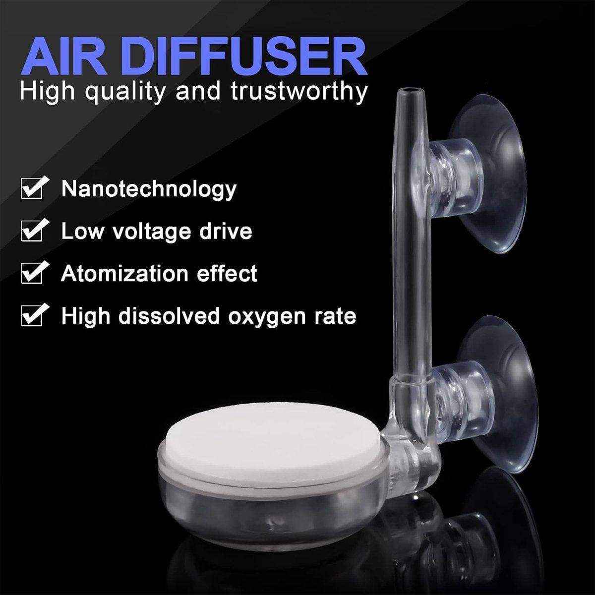 Bubble Stone Aerator Head for Aquarium Efficient Bubbler for Oxygenation