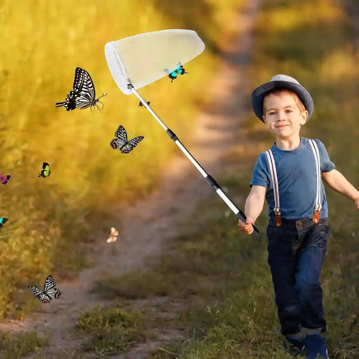 Telescopic Butterfly Net for Kids Durable Insect & Nature Exploration Tool