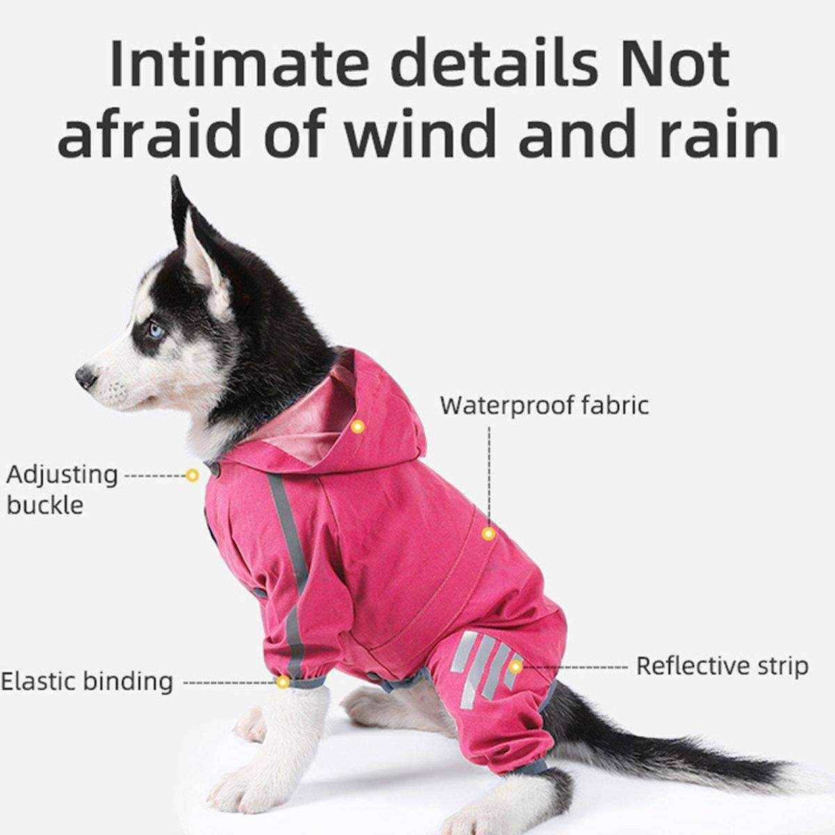 Waterproof Dog Raincoat for Small Medium Dogs