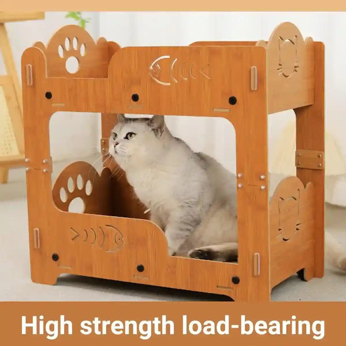 Double-Layer Cat Scratch Board & Nest Durable Scratching Post for Cats