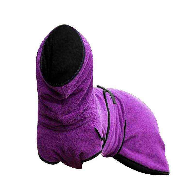 Pet Bathrobe Clothes Dog Towel Drying Robe Soft Warm Sleepwear Super Absorbent