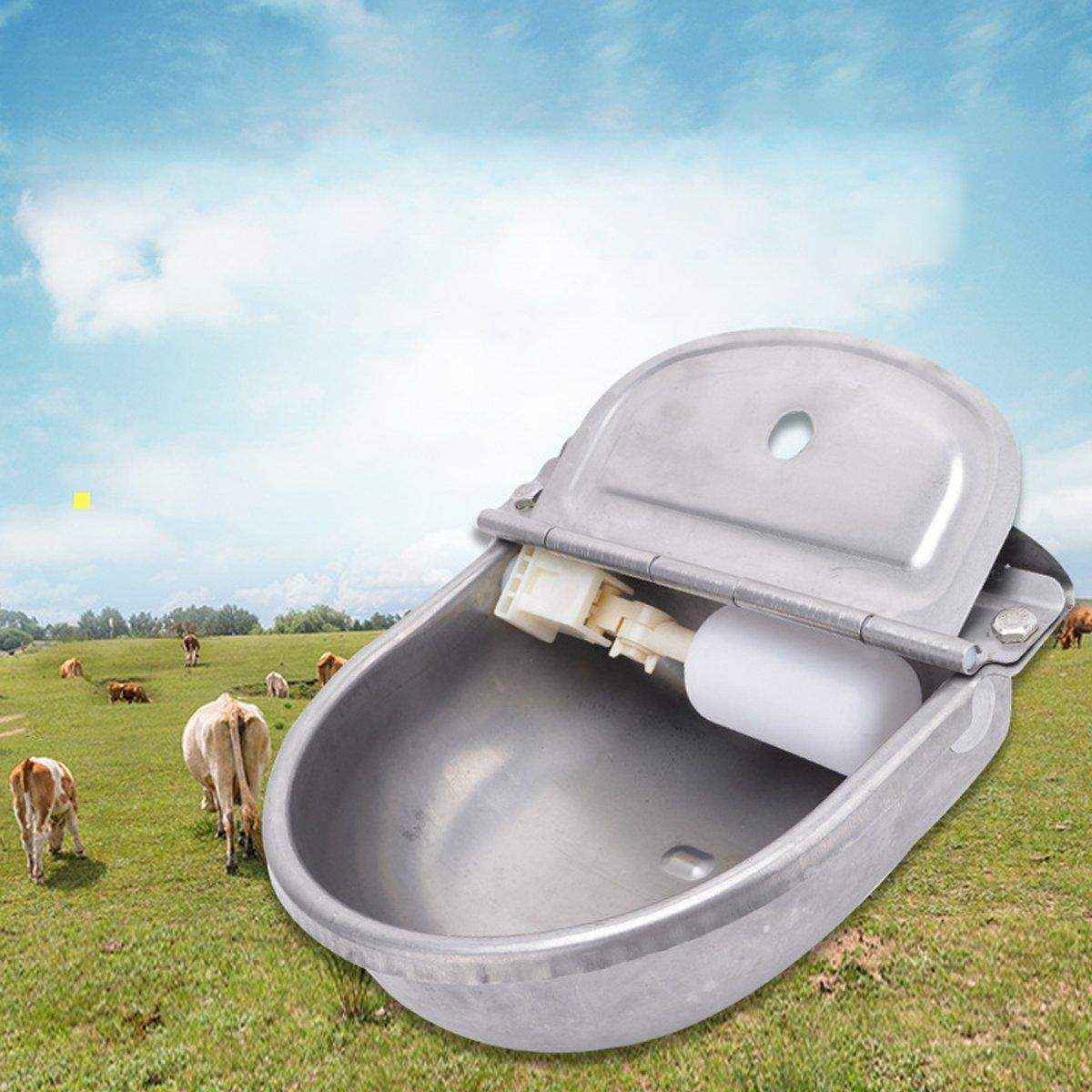 Automatic Stainless Steel Water Bowl 4L Auto Fill Drinking Trough for animals