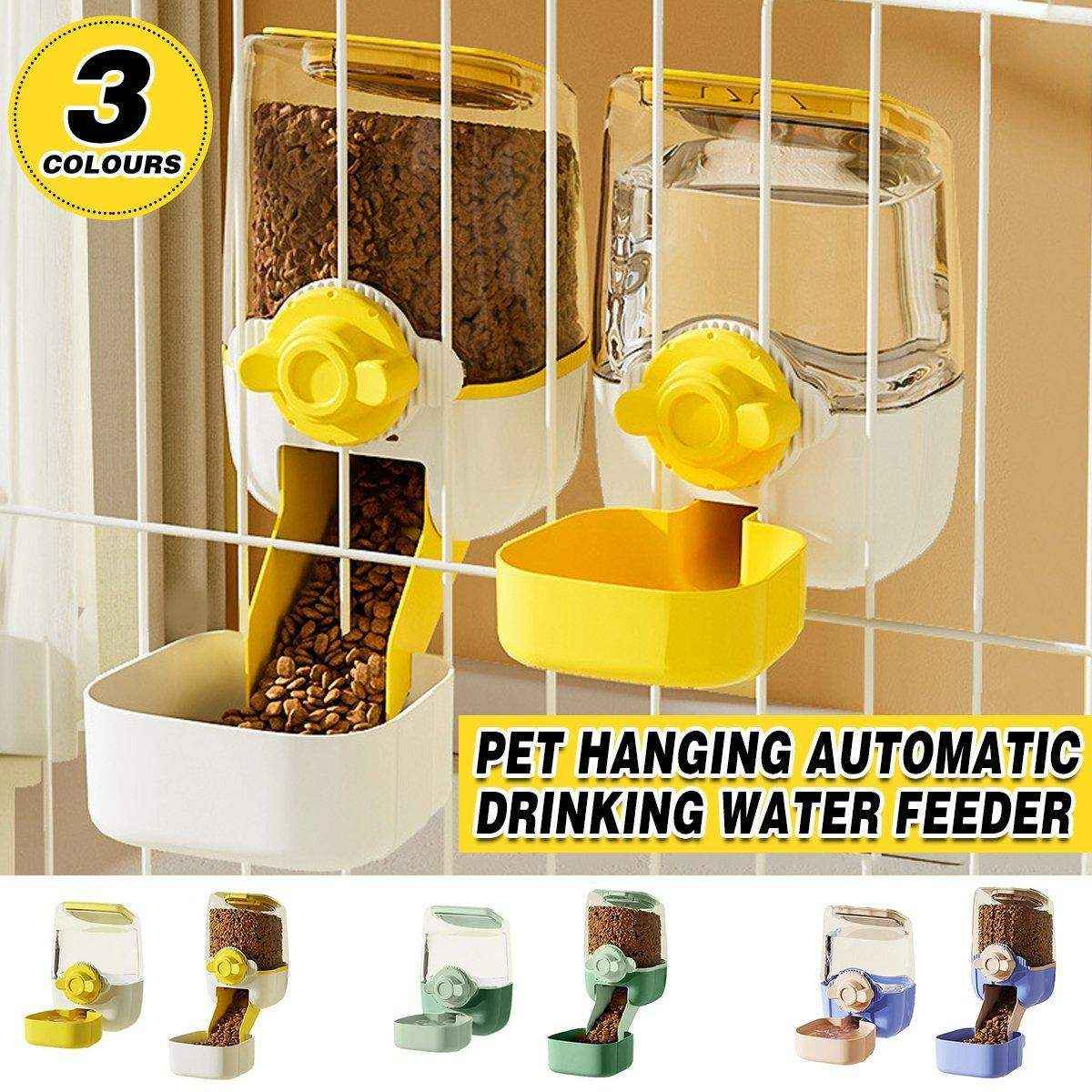Automatic Pet Hanging Water and Food Feeder | Convenient & Durable