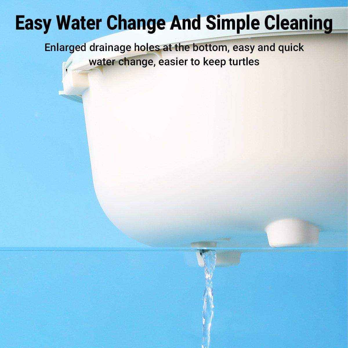 Special Tortoise Tank for Household Use Small Plastic Imitation Climbing Table with Sunstand