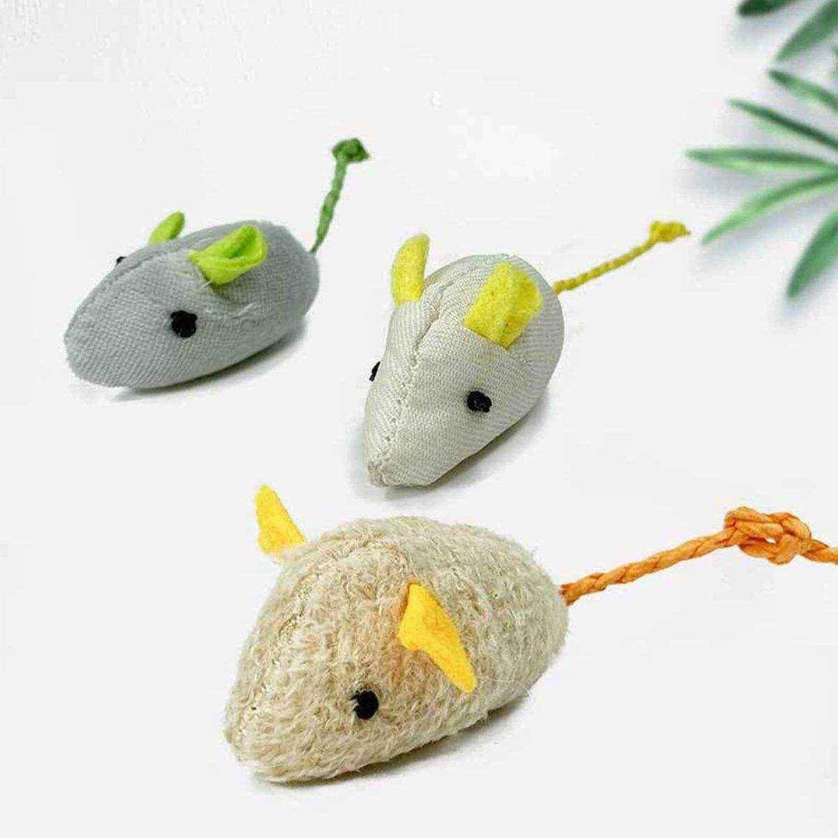 Plush Simulation Catnip Mouse Cat Toy Scratch-Resistant Molar Fun Toy