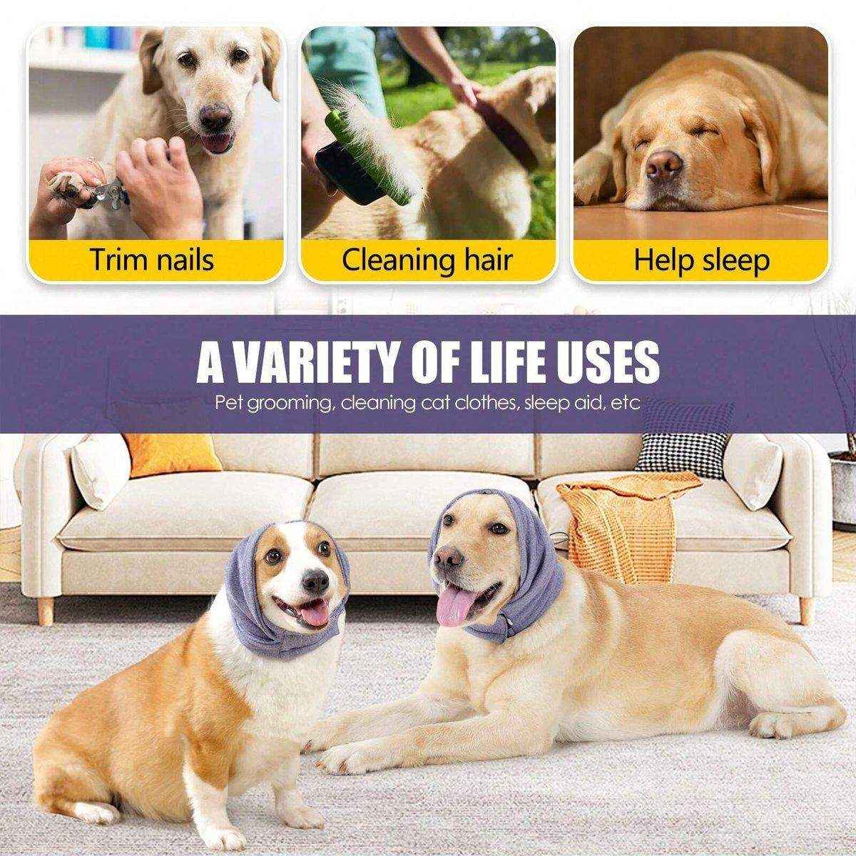 Calming Ear Cover for Pets Noise-Reducing Dog & Cat Earmuffs