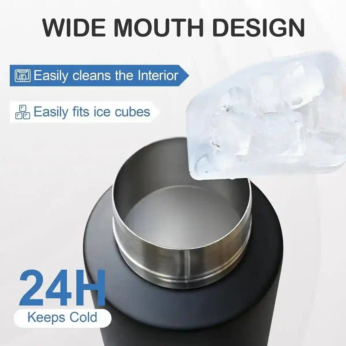 Stainless Steel Pet Thermos Portable Hydration & Food Bowl for Pets