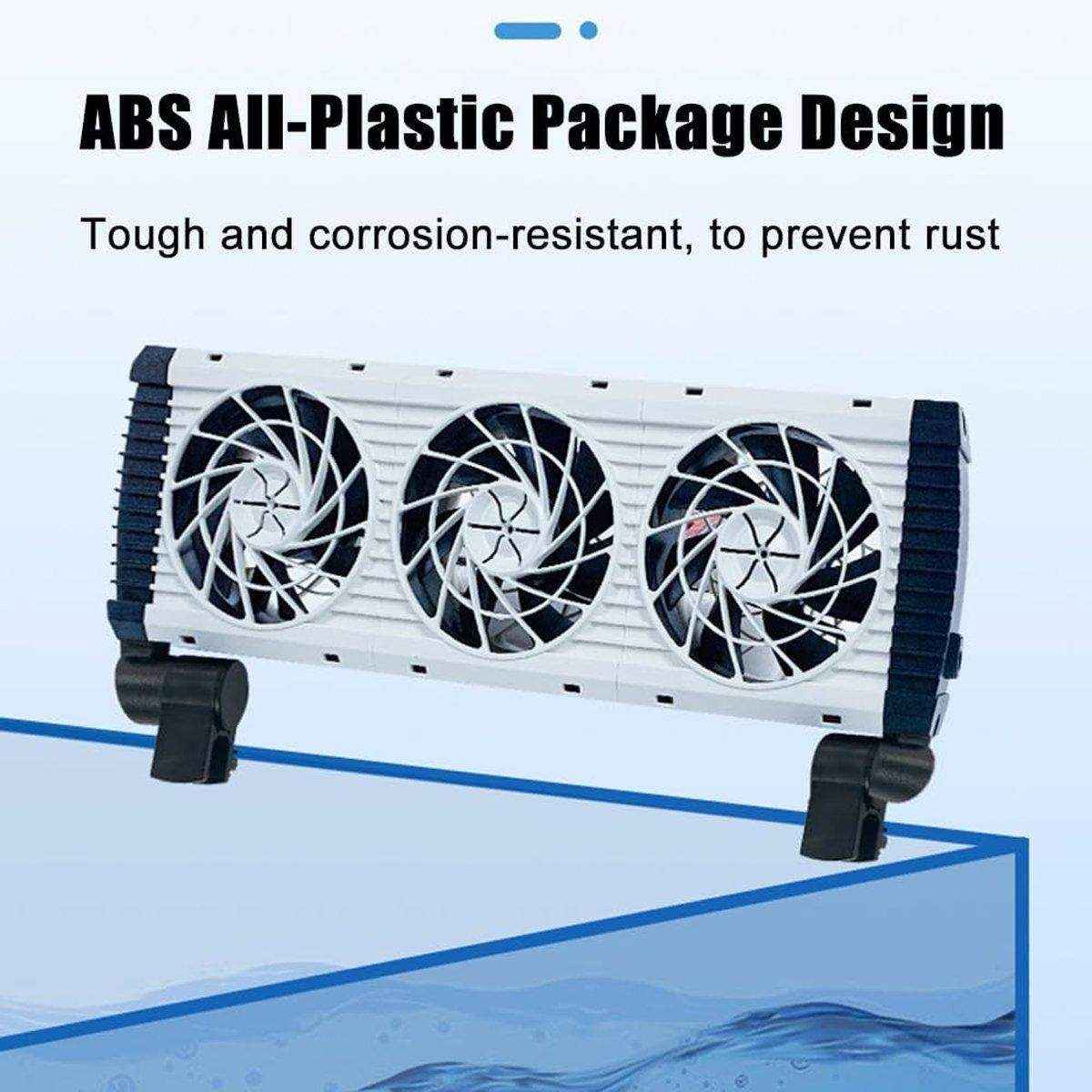 Mini Aquarium Cooling Fan for Fish Shrimp Tanks Quiet Temperature Control