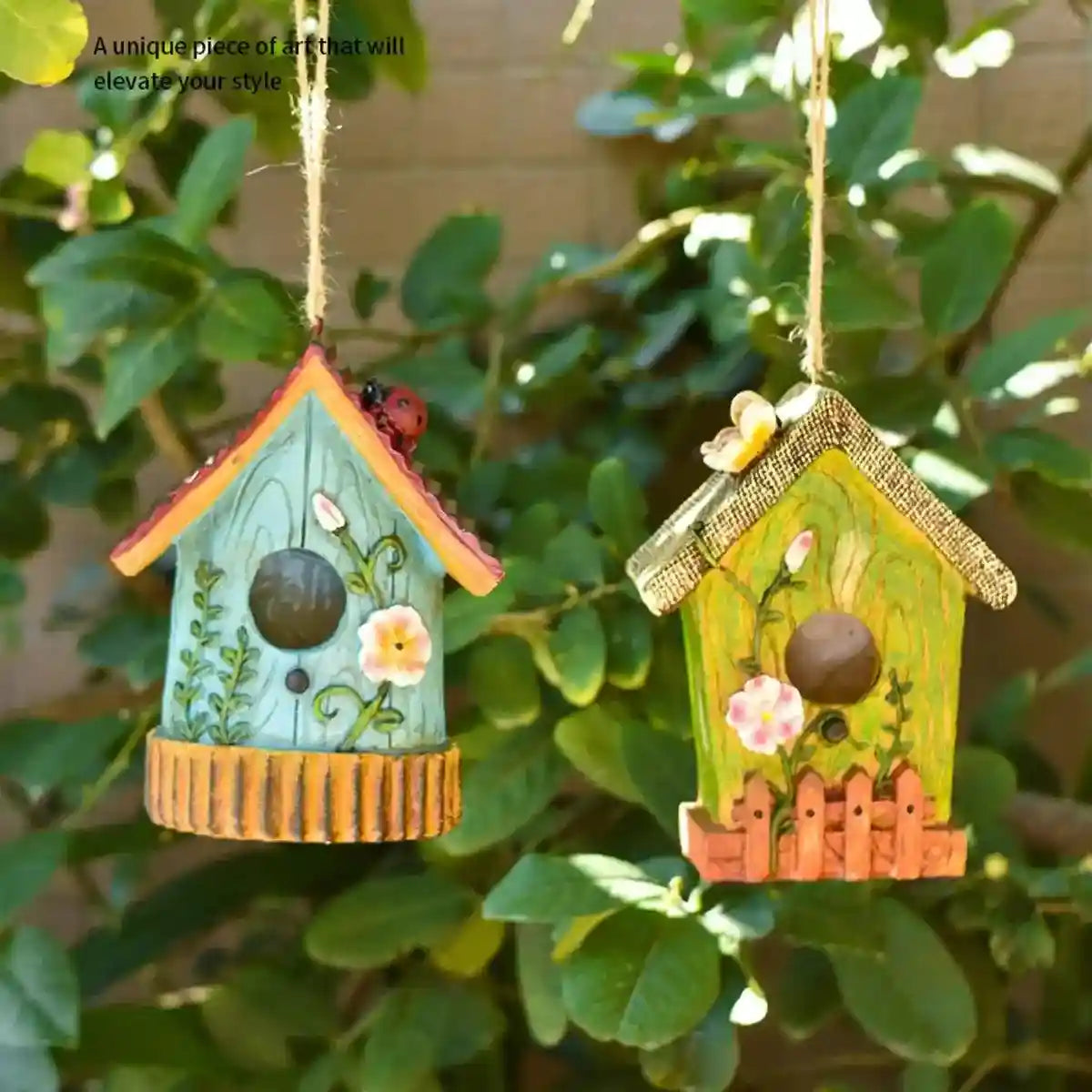 Bird House Resin Crafts Ornaments