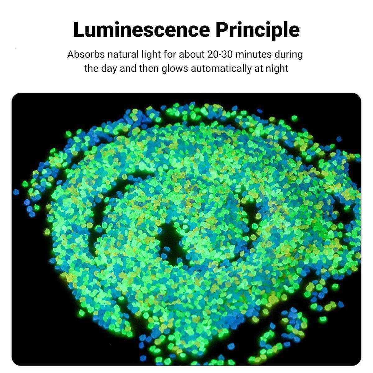 Luminous Sand Particles Micro Landscape Aquarium Fluorescent Landscape Luminous Sand 3-5mm Gravel Cross-border Supply