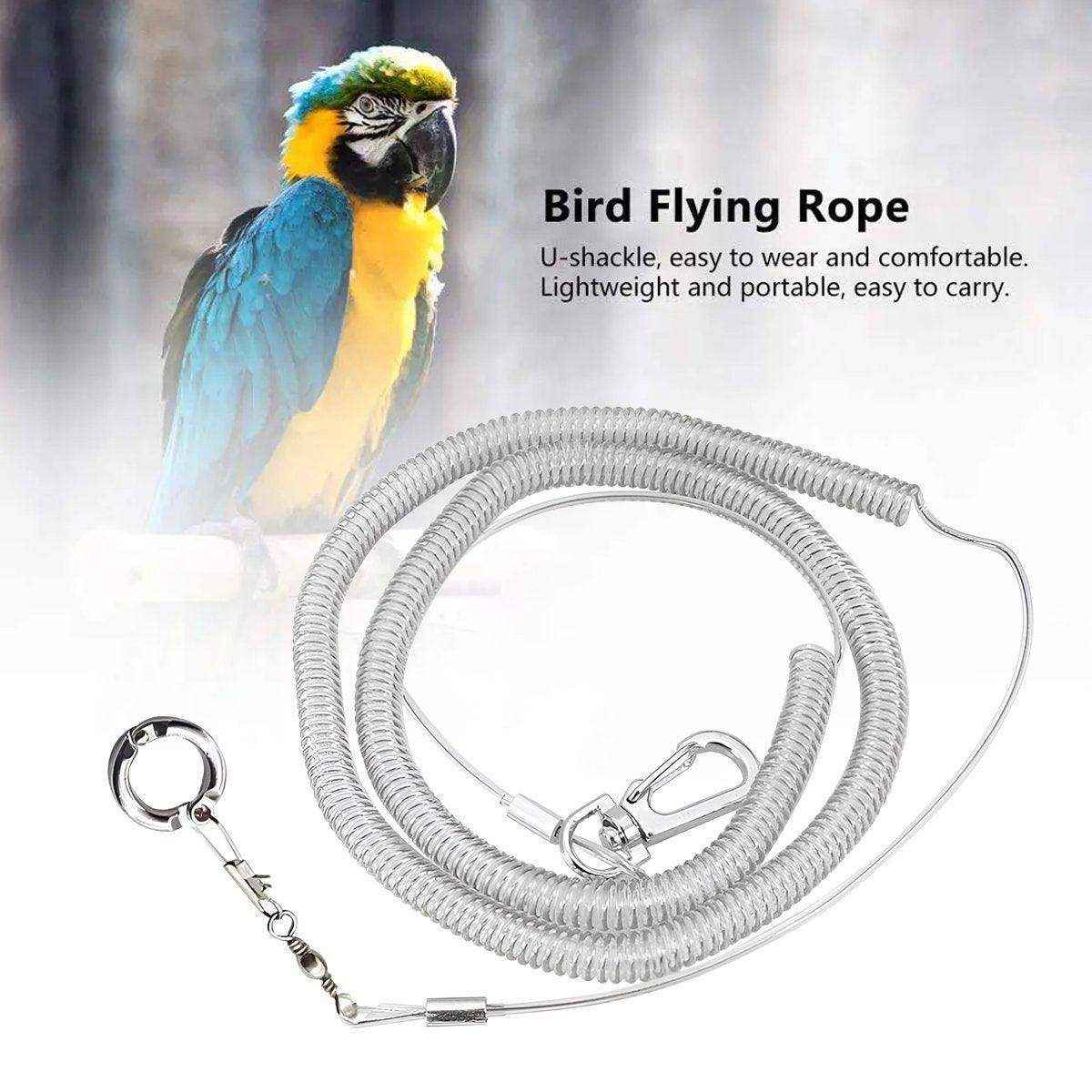 Parrot Release Rope Anklet with Alloy Fasteners Supplies Bird Lead