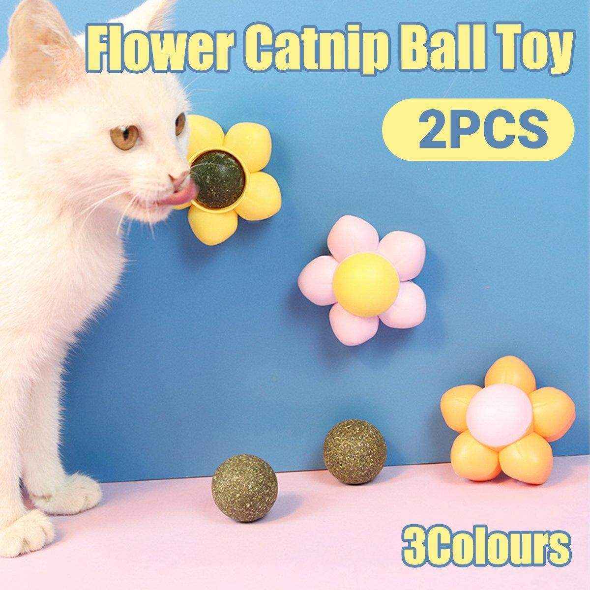 Catnip Ball Cat Toy Rotating Mint Ball Toy
