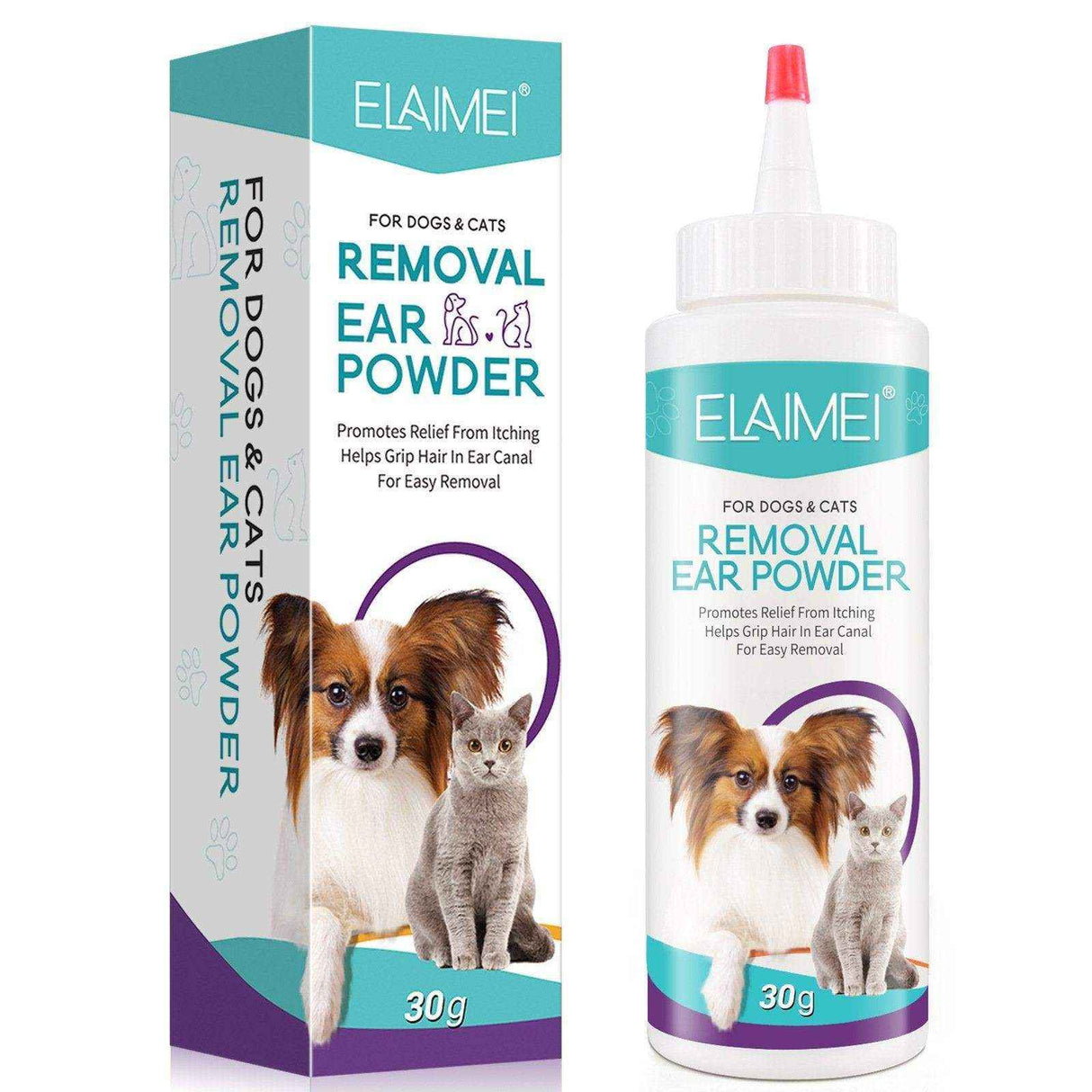 Pet Ear Cleaner Powder for Dogs and Cats