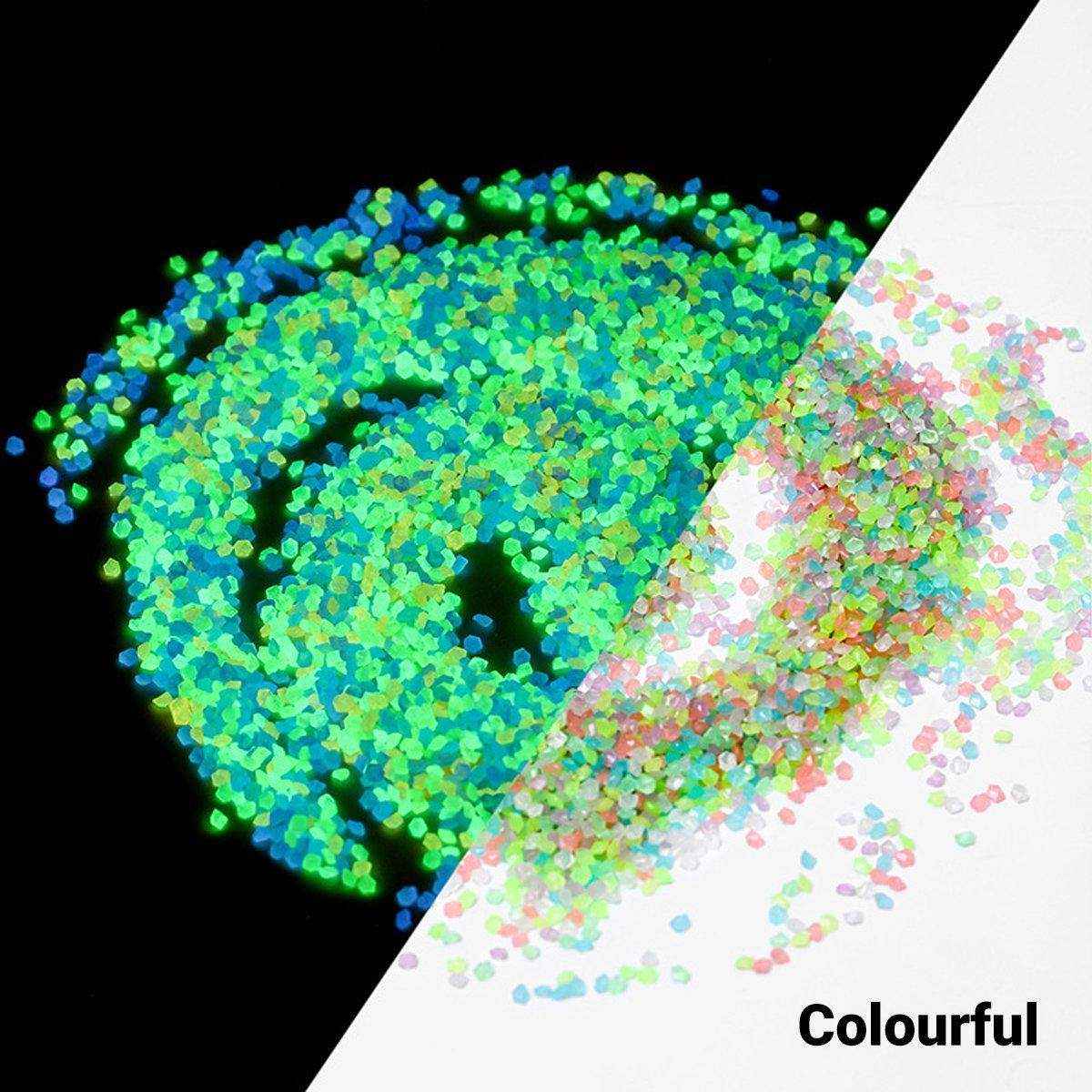 Luminous Sand Particles Micro Landscape Aquarium Fluorescent Landscape Luminous Sand 3-5mm Gravel Cross-border Supply