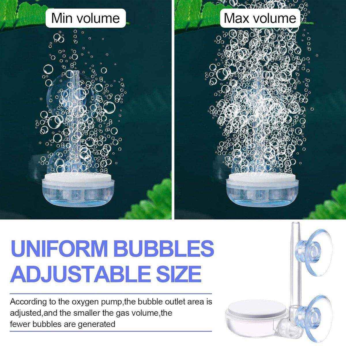 Bubble Stone Aerator Head for Aquarium Efficient Bubbler for Oxygenation