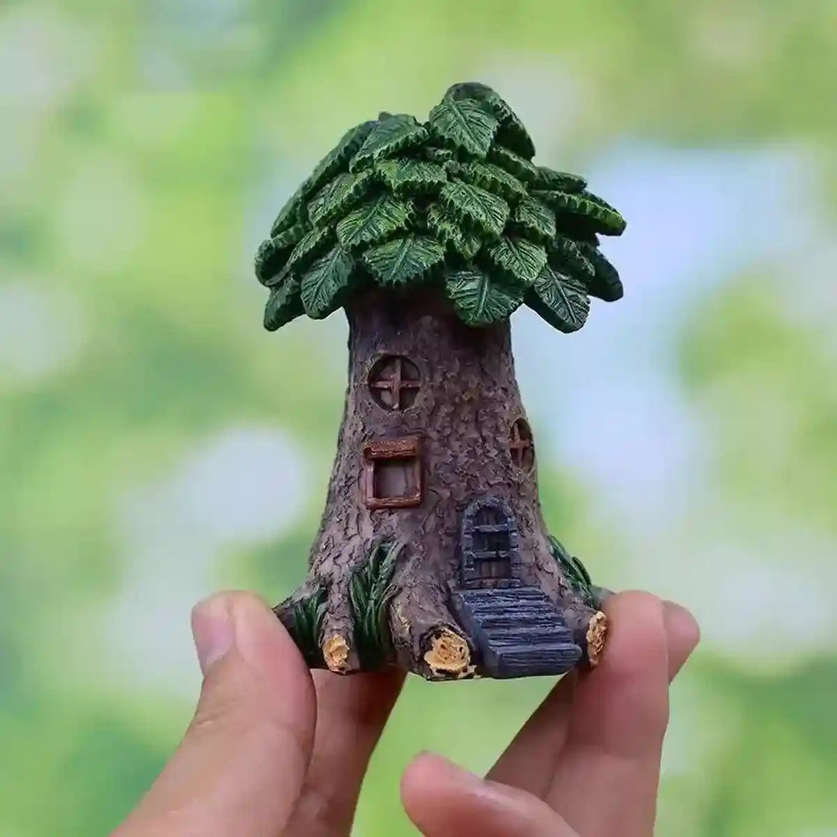 Resin Small Green Tree for Aquariums & DIY Landscapes Realistic Decoration