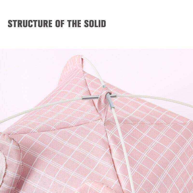 Warm Cozy Portable Pet Tent House Nest Bed Cushioned Dogs Cats Play & Sleep