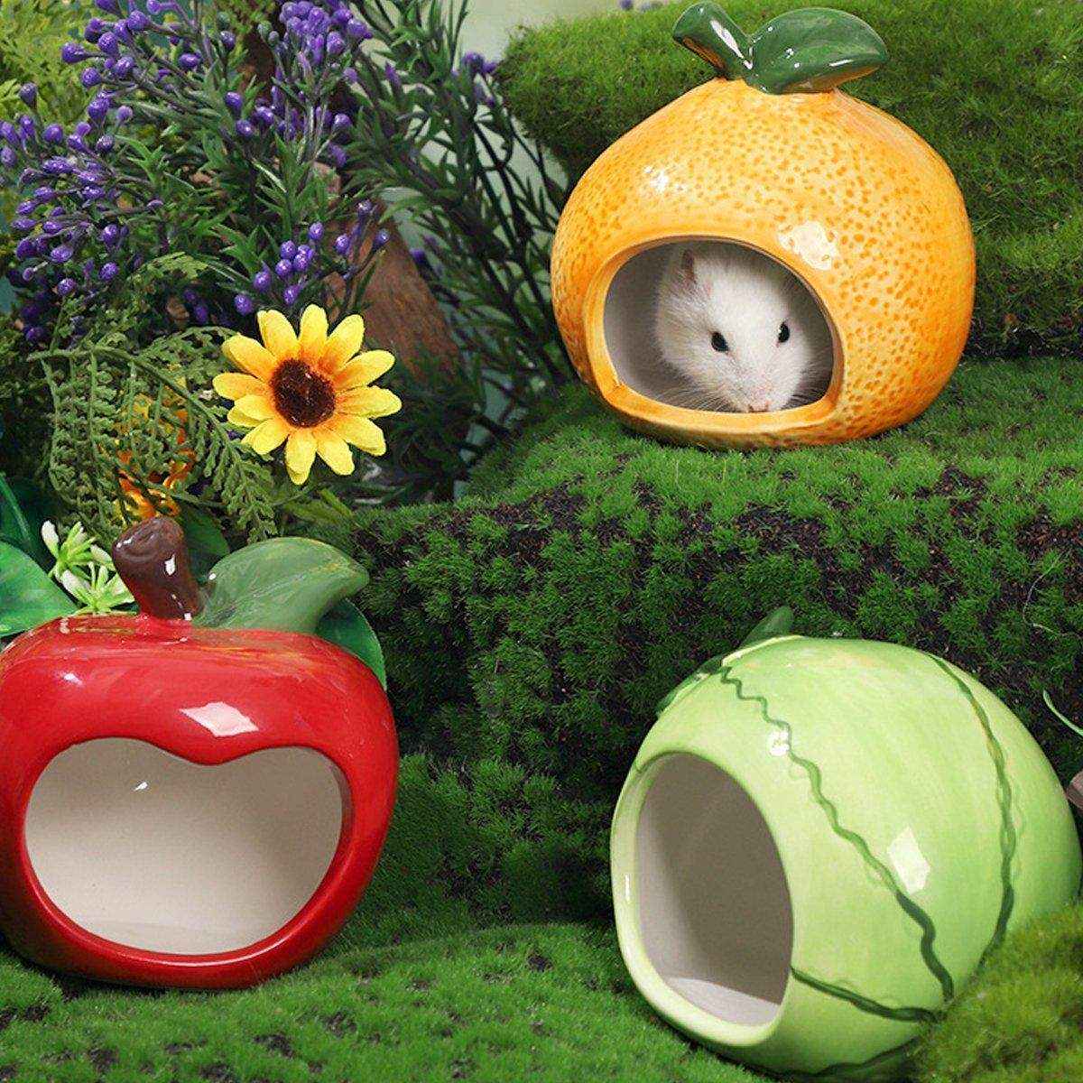 Ceramic Hamster Nest Shelter Landscaping Supplies Small Animal Hideout House