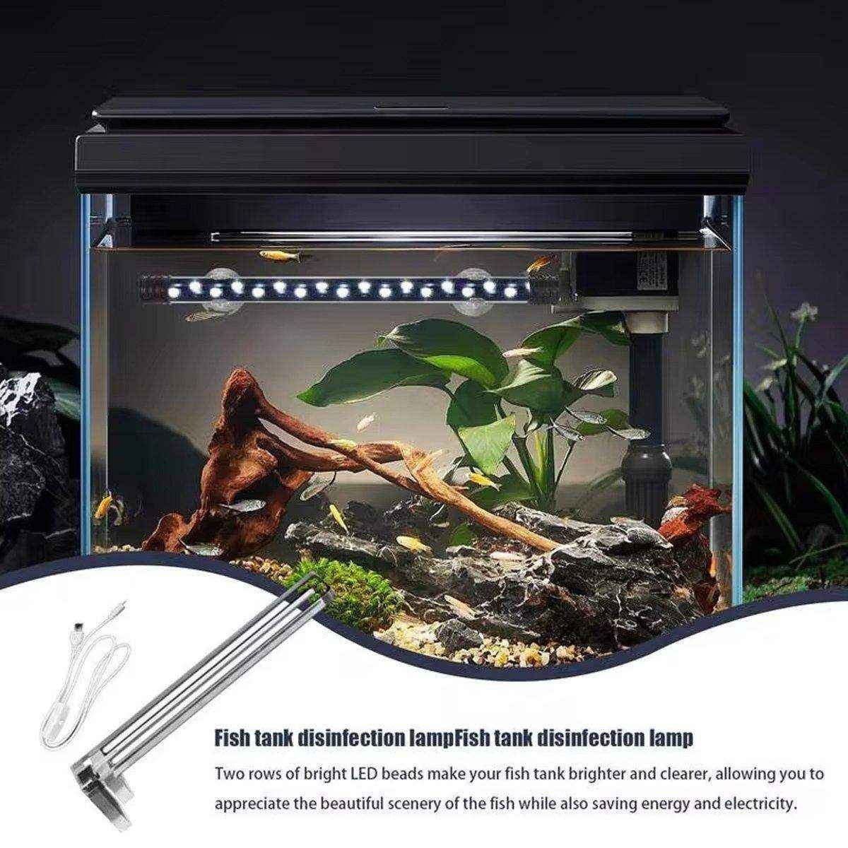 Simple Fish Tank Lamp Led Clip Lamp Small Acrylic Usb1w Energy-saving Lighting Splash-proof Water Highlight Aquarium Lamps