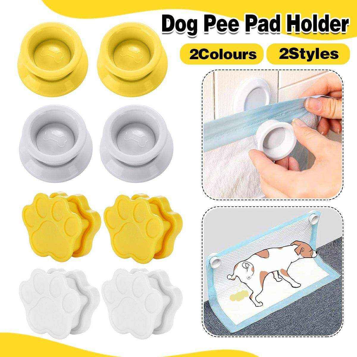 2pcs Dog Pee Pad Holder Wall-Mounted Pet Urine Pad Grip with Strong Adhesive Magnets