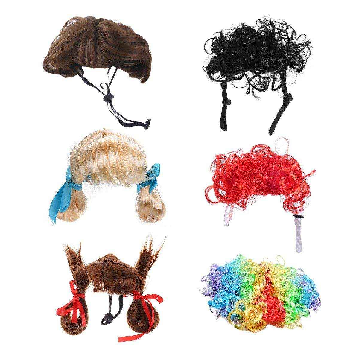 Stylish Funny Pet Wig With Bangs Fun and Comfortable