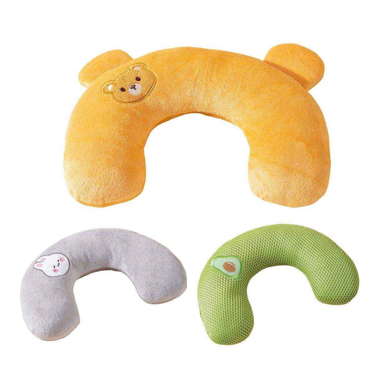 Dog Pet U Shaped Pillow Cartoon Breathable Cat Sleeping Cushion