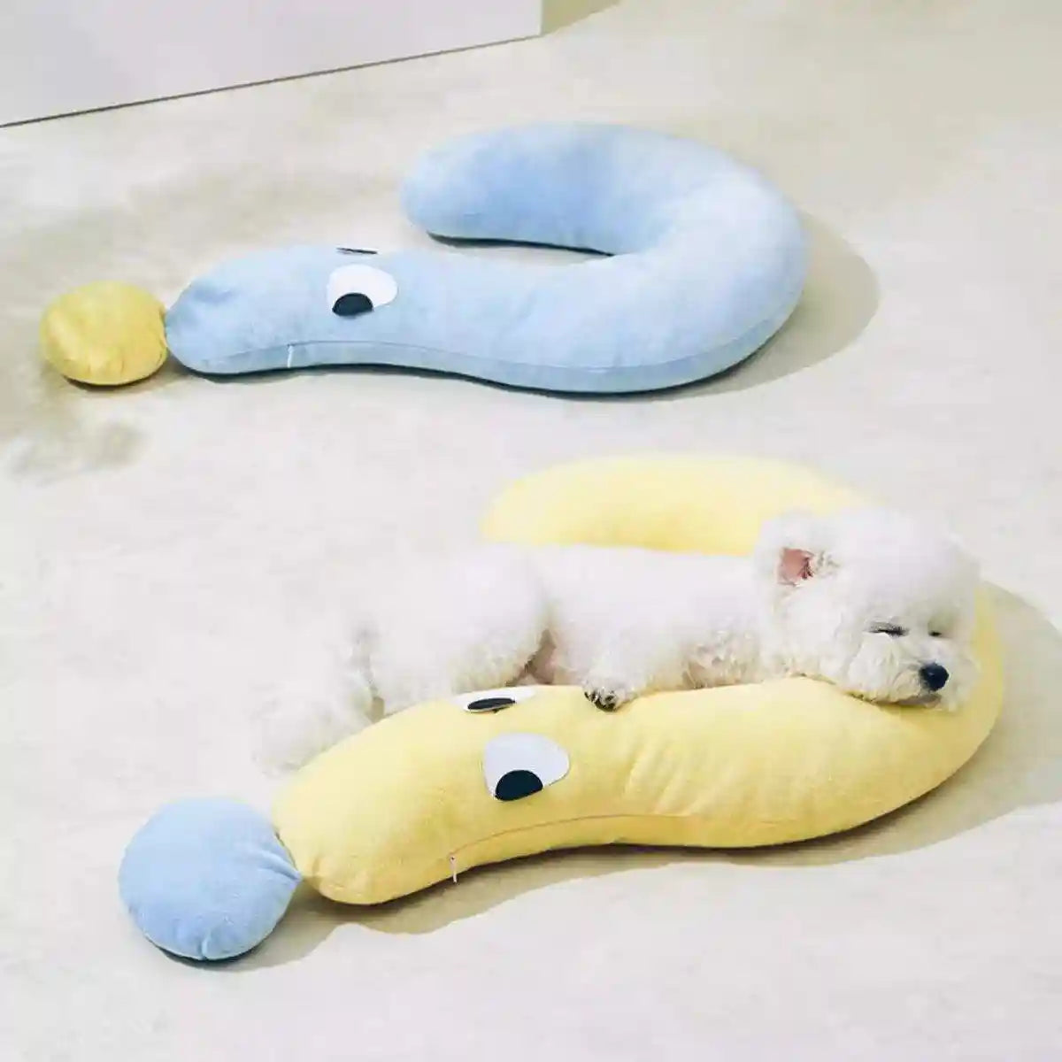 Pet Pillow Dog Cat Sleeping Moon Pillow Small Dog Plush Pillow