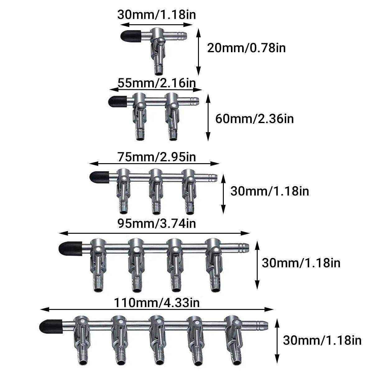 Aquarium Oxygenation Pump Volume Regulating Valve Shunt Dispenser Accessories