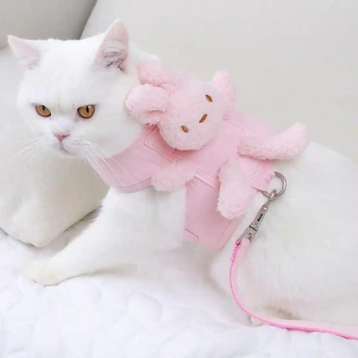 Cute Bunny Design Pet Harness with Leash Reflective & Adjustable S/M/L