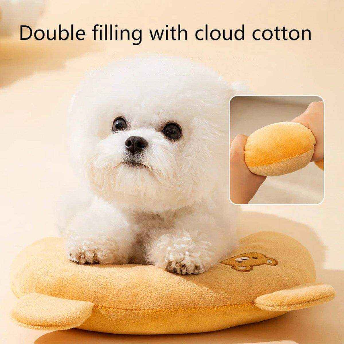 Dog Pet U Shaped Pillow Cartoon Breathable Cat Sleeping Cushion